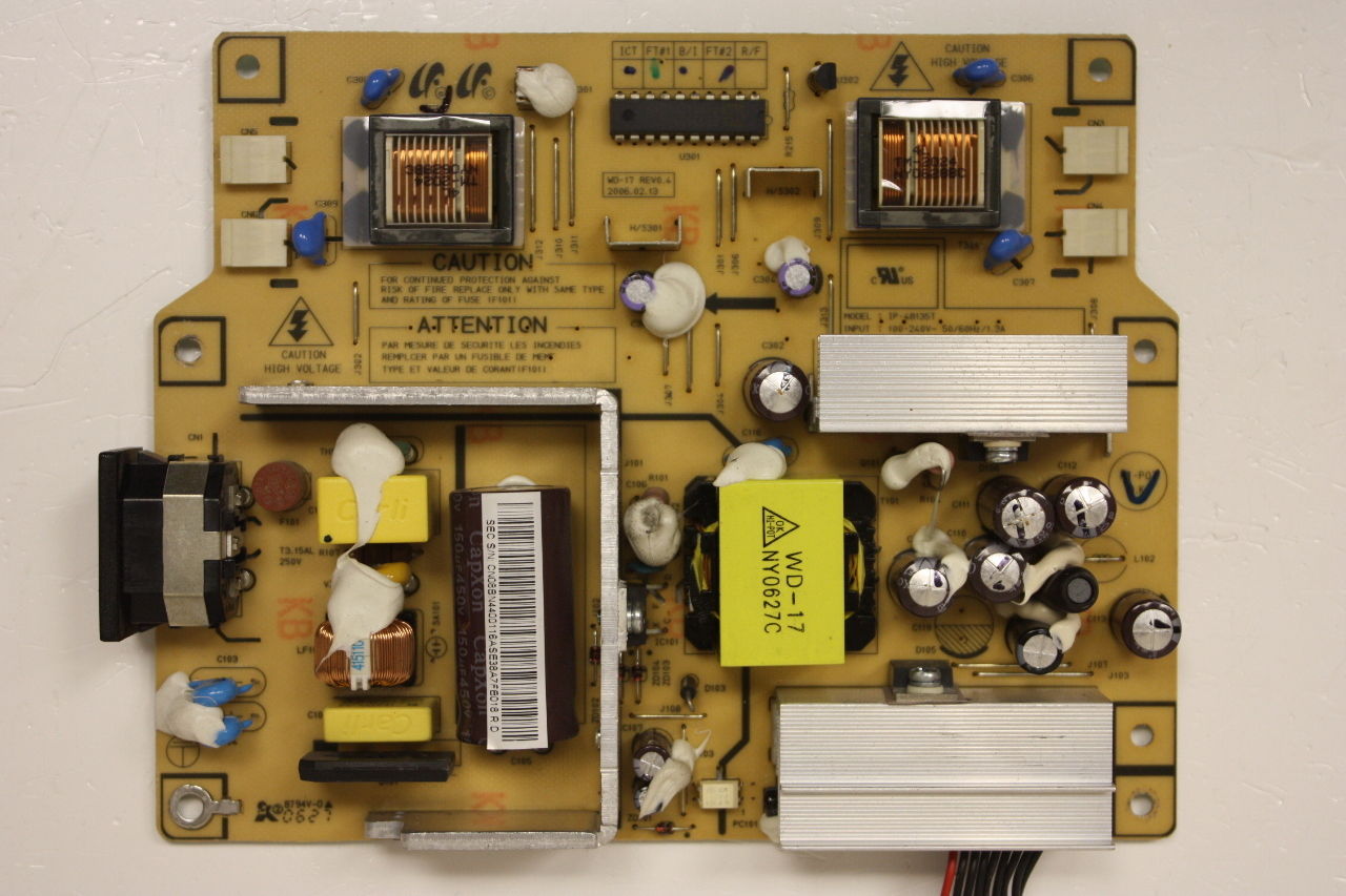 SAMSUNG BN44-00116A POWER SUPPLY BOARD FOR LS19D0WSS 940MW AND O - Click Image to Close